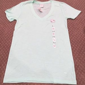 NWT Victoria's Secret PINK V-Neck Tee Brand New.